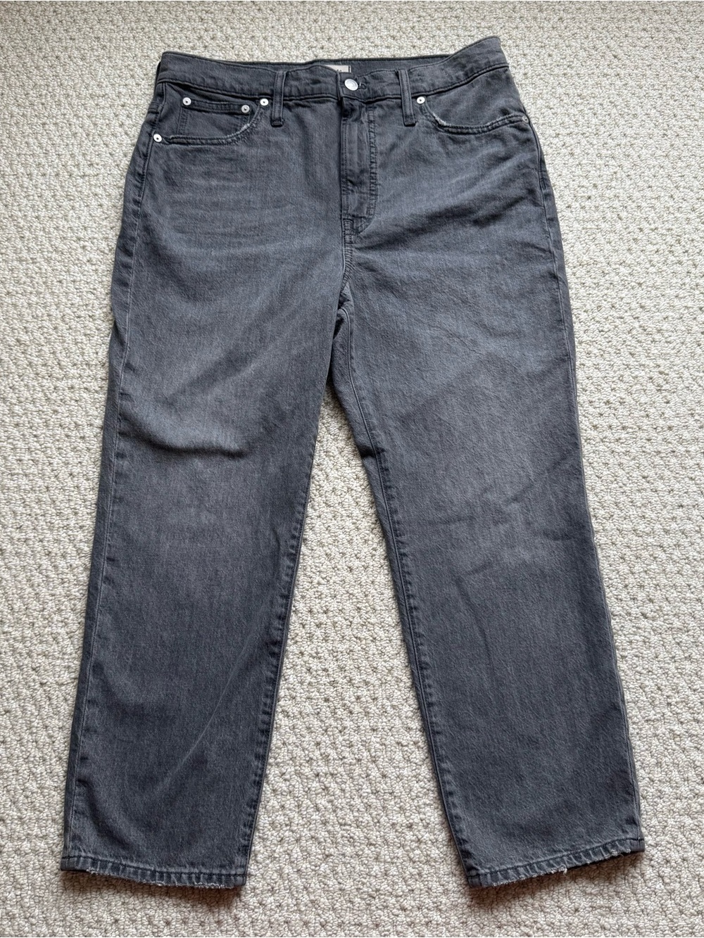 Madewell Perfect Vintage Black wash Jean size 31p